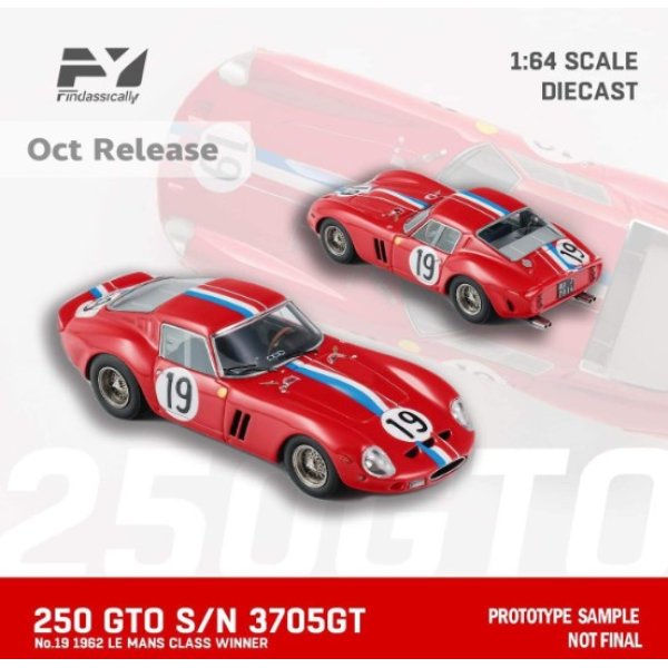 画像5: Finclassically 1/64 250 GTO S/N 3705GT 1962 LE MANS CLASS WINNER #19