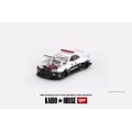 MINI GT 1/64 Nissan Skyline GT-R R34 Kaido Works (V2 Aero) Police Car (RHD)