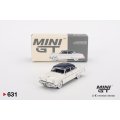 MINI GT 1/64 Lincoln Capri 1954 Arctic White/Atlantic Blue (LHD)