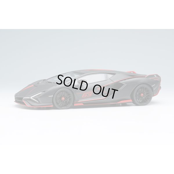 画像1: EIDOLON COLLECTION 1/43 Lamborghini Sian FKP 37 2019 with Stripe Nero Nemesis Limited 60 pcs.