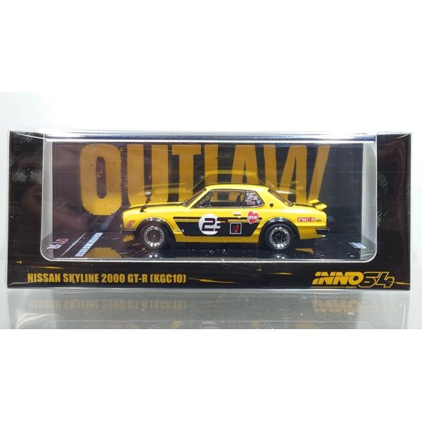 画像1: INNO Models 1/64 Nissan Skyline 2000 GT-R (KPGC10) Yellow