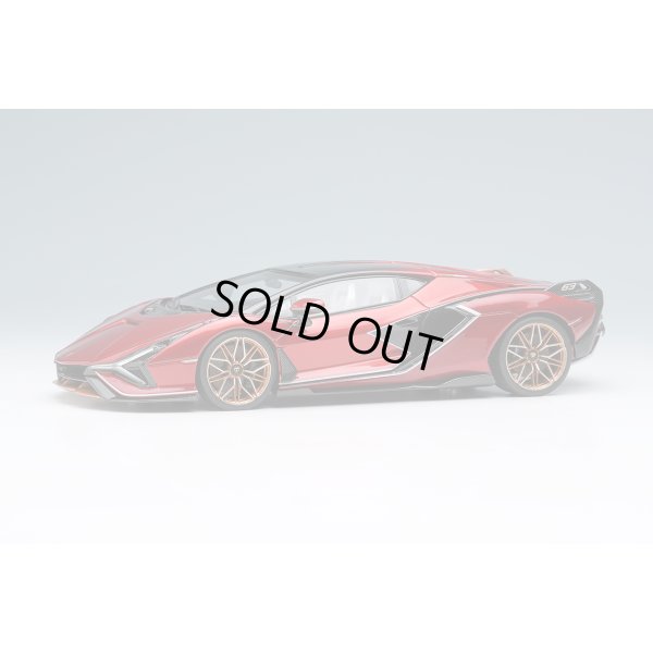 画像1: EIDOLON COLLECTION 1/43 Lamborghini Sian FKP 37 2019 with Stripe Rosso Efesto Limited 60 pcs.