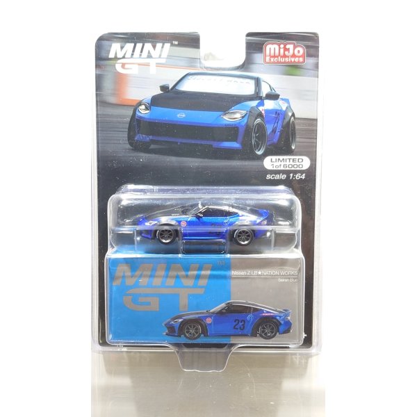 画像4: MINI GT 1/64 Nissan Z LB★NATION WORKS Seiran Blue (LHD) [Blister Packaging]