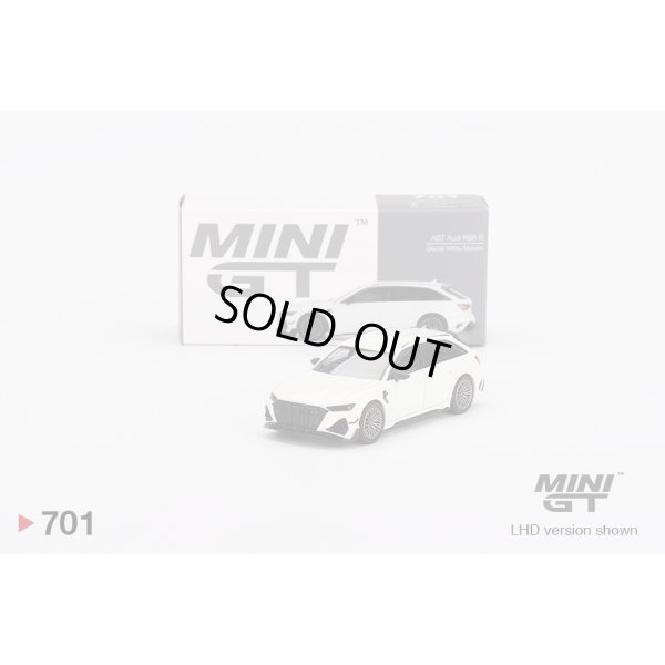 画像1: MINI GT 1/64 Audi ABT RS6-R Glacier White Metallic (RHD)