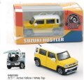 BM CREATIONS 1/64 Suzuki Hustler 2019 Active Yellow / White Top RHD