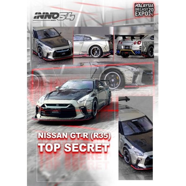 画像5: INNO Models 1/64 Nissan Skyline GT-R (R35) "TOP SECRET" Malaysia Diecast Expo 2024 Event Limited Model