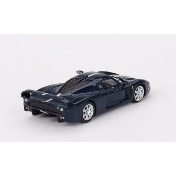 画像2: BBR Models 1/64 Maserati MC12 Stradale Blue Metallic w/Stripes