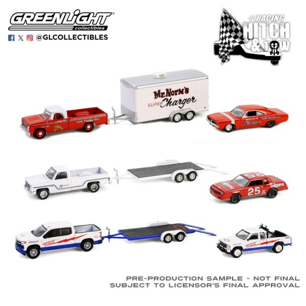 画像1: GREEN LiGHT 1/64 Racing Hitch & Tow Series 5