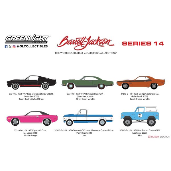 画像1: GREEN LiGHT 1/64 Barrett-Jackson Series 14