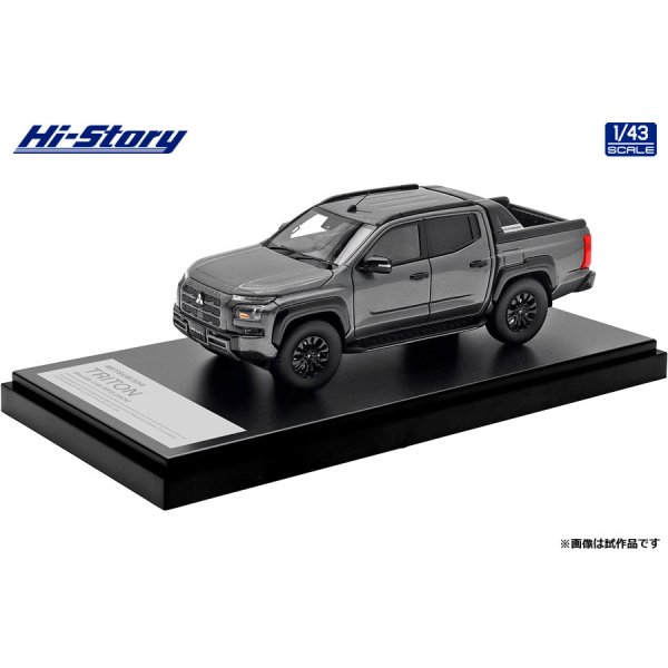 画像2: Hi Story 1/43 MITSUBISHI TRITON Double Cab 4WD (2024) Graphite Gray Metallic