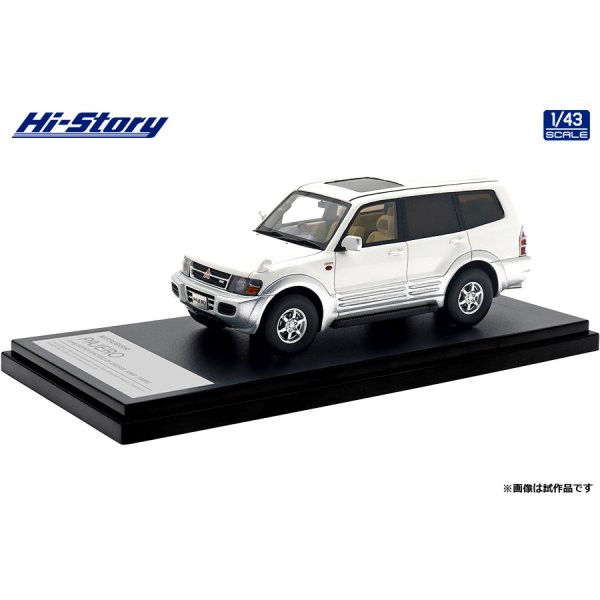 画像2: Hi Story 1/43 MITSUBISHI PAJERO Long SUPER EXCEED DI-DIESEL 3200 (1999) Sophia White/Satellite Silver