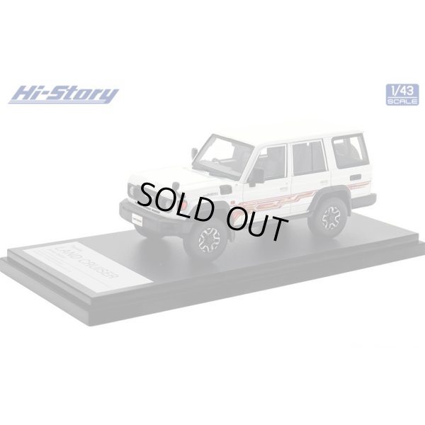 画像2: Hi Story 1/43 Toyota LAND CRUISER 70 AX (2023) Super White II with Stripe Tape