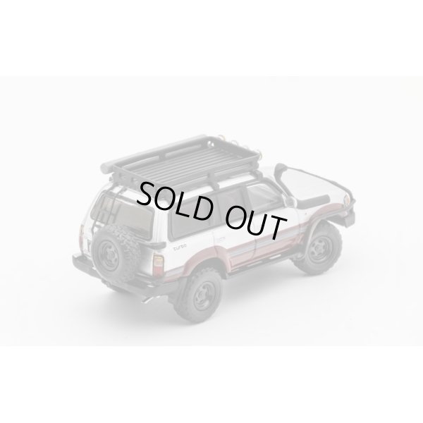 画像3: Gaincorp Products 1/64 Toyota Land Cruiser LC80 - Retrofit Version - LHD Silver/Maroon Red