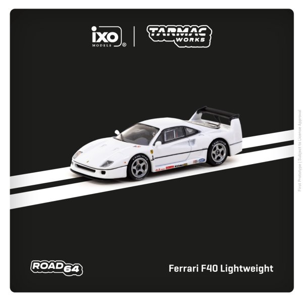 画像1: Tarmac Works 1/64 Ferrari F40 Lightweight White