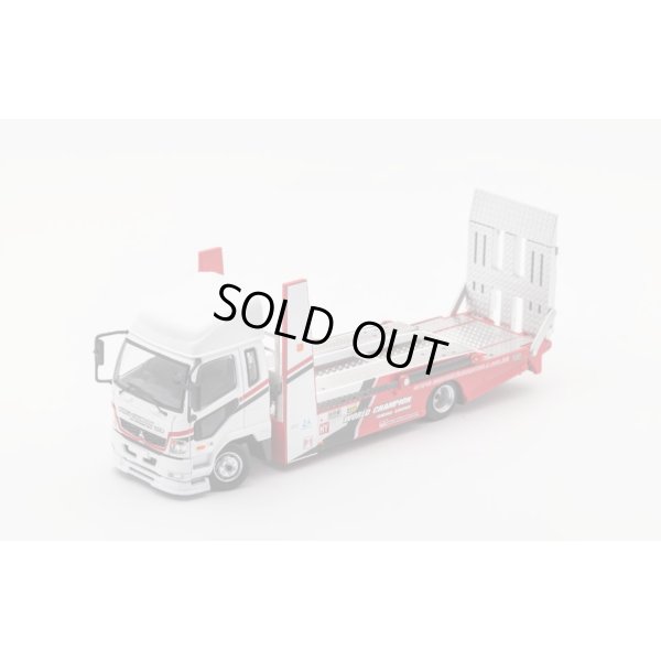 画像1: Gaincorp Products 1/64 Mitsubishi Fuso Truck - Double Decker Trailer / Wei Chuan Trailer Decoration White/Red