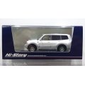 Hi Story 1/43 MITSUBISHI PAJERO Long SUPER EXCEED DI-DIESEL 3200 (1999) Sophia White/Satellite Silver