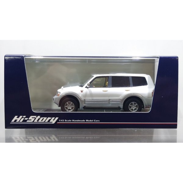 画像1: Hi Story 1/43 MITSUBISHI PAJERO Long SUPER EXCEED DI-DIESEL 3200 (1999) Sophia White/Satellite Silver