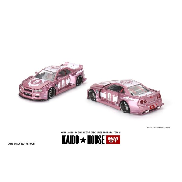 画像1: MINI GT 1/64 Nissan Skyline GT-R R34 KAIDO RACING FACTORY V1 (RHD)