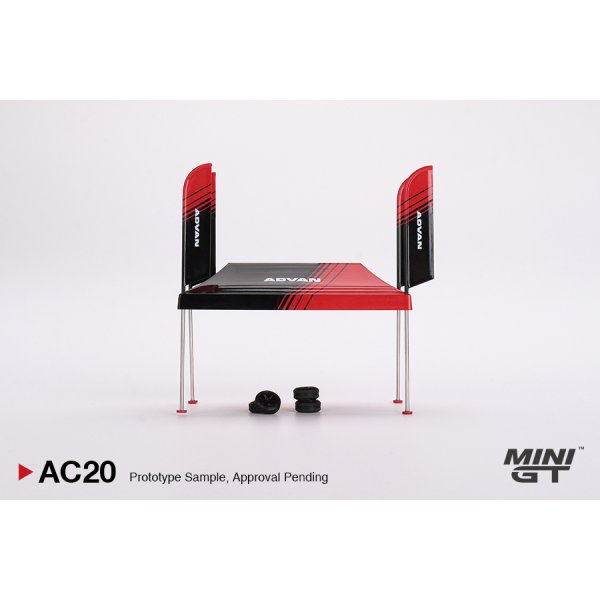 画像3: MINI GT 1/64 Paddock Service Tent Set ADVAN