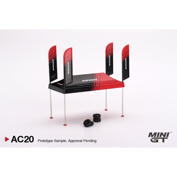 画像1: MINI GT 1/64 Paddock Service Tent Set ADVAN