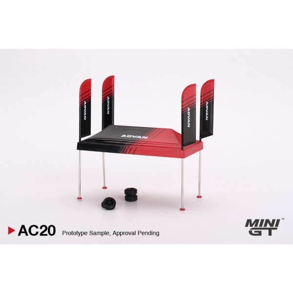 画像2: MINI GT 1/64 Paddock Service Tent Set ADVAN