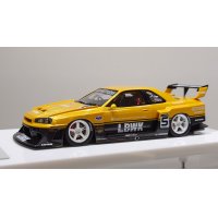 EIDOLON 1/43 LB-ER34 Super Silhouette SKYLINE Grande Giallo Pearl / Gummetallic Tow-tone color Limited 32 pcs.