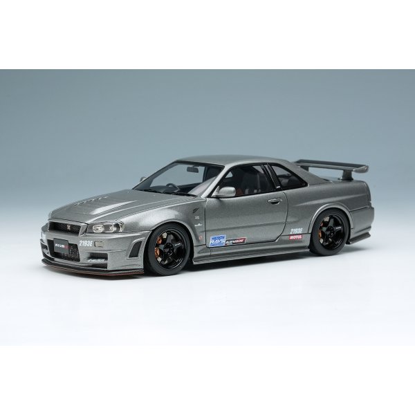 画像2: EIDOLON 1/43 NISSAN SKYLINE GT-R (NISMO BNR34 CRS Version) Dark Metal Gray with Logo Sticker 2011