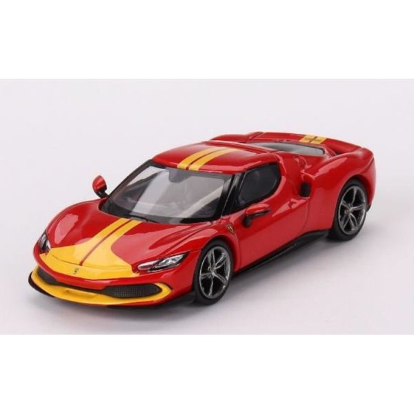 画像1: BBR Models 1/64 Ferrari 296 GTB Assetto Fiorano Rossa Corsa (Red)