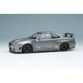 EIDOLON 1/43 NISSAN SKYLINE GT-R (NISMO BNR34 CRS Version) Dark Metal Gray with Logo Sticker 2011