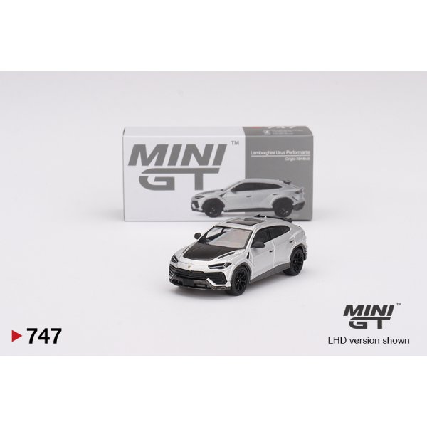 画像1: MINI GT 1/64 Lamborghini Urus Performance Grigio Nimbus (Gray) (LHD)