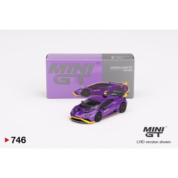 画像1: MINI GT 1/64 Lamborghini Huracan STO Viola Pasiphae (LHD)