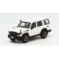 MODEL 1 1/64 Toyota Land Cruiser 70 Super White II RHD