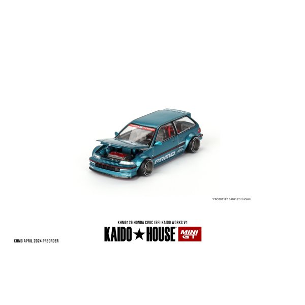 画像2: MINI GT 1/64 Honda Civic EF Kaido Works V1 (LHD)