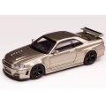 MOTORHELIX 1/64 Nissan Skyline GT-R R34 Z-TUNE Millennium Jade