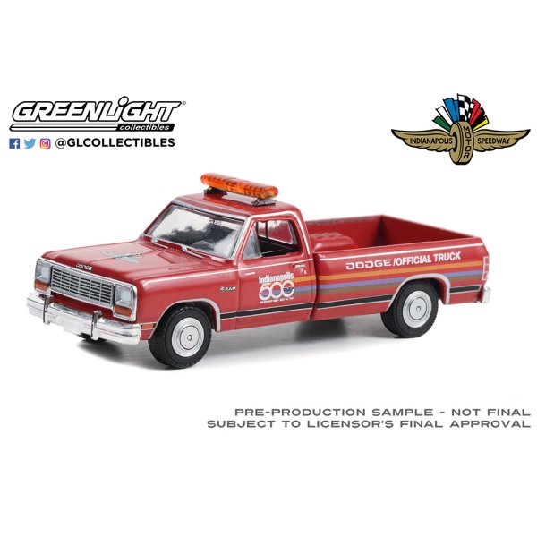 画像1: GREEN LiGHT EXCLUSIVE 1/64 1987 Dodge Ram D-250 - 71st Annual Indianapolis 500 Mile Race Dodge Official Truck