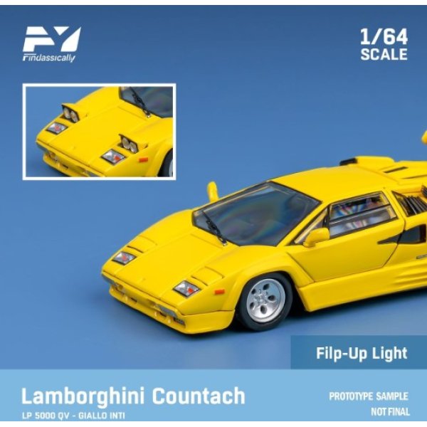 画像2: Finclassically 1/64 Countach LP5000 QV Yellow