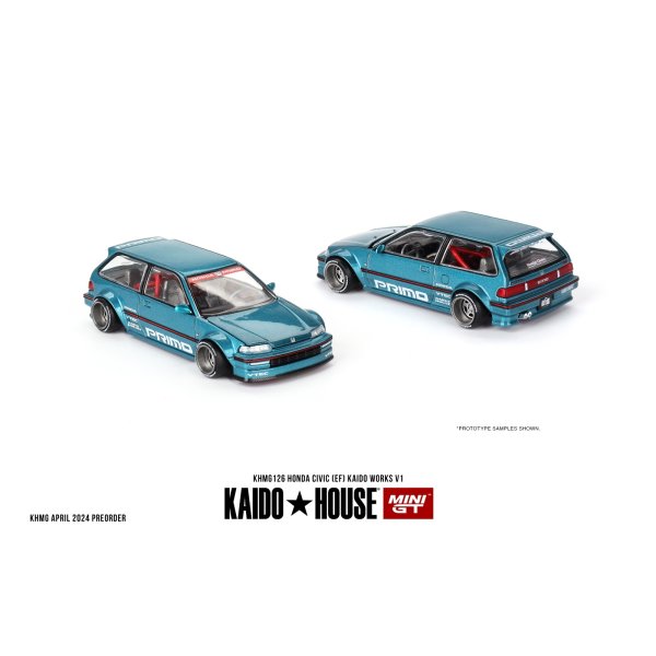 画像3: MINI GT 1/64 Honda Civic EF Kaido Works V1 (LHD)