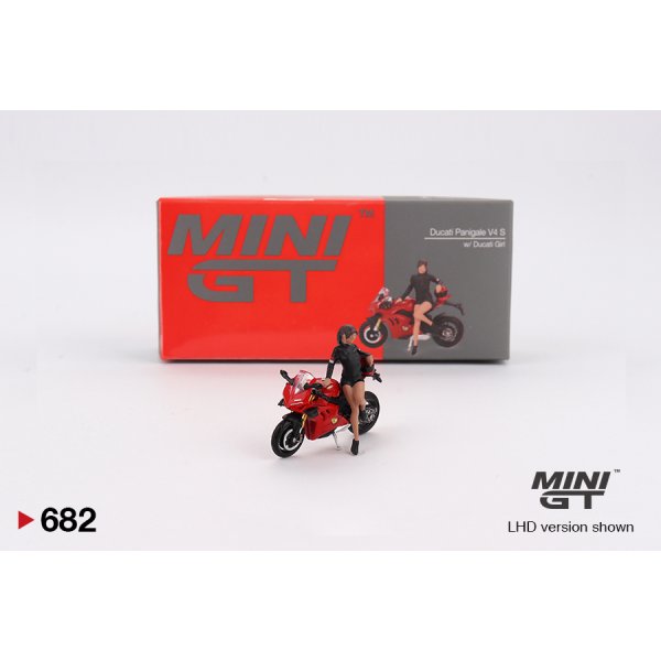 画像1: MINI GT 1/64 Ducati Panigale V4 S with Dugati Girl