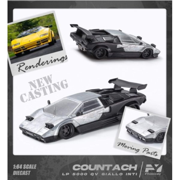 画像3: Finclassically 1/64 Countach LP5000 QV Yellow