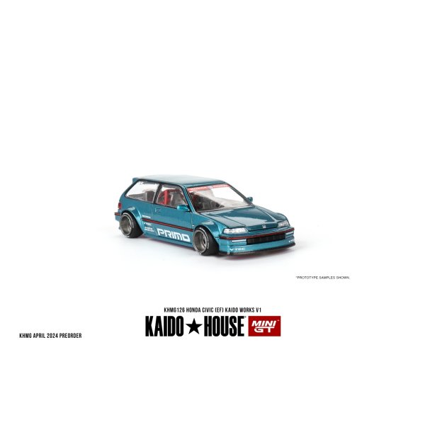 画像1: MINI GT 1/64 Honda Civic EF Kaido Works V1 (LHD)