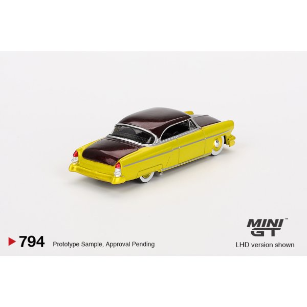 画像3: MINI GT 1/64 Lincoln Capri Hot Rod 1954 Lime Yellow (LHD)