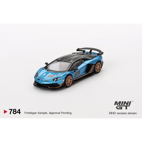 画像2: MINI GT 1/64 Lamborghini Aventador SVJ 63 Blue Aegir (LHD)