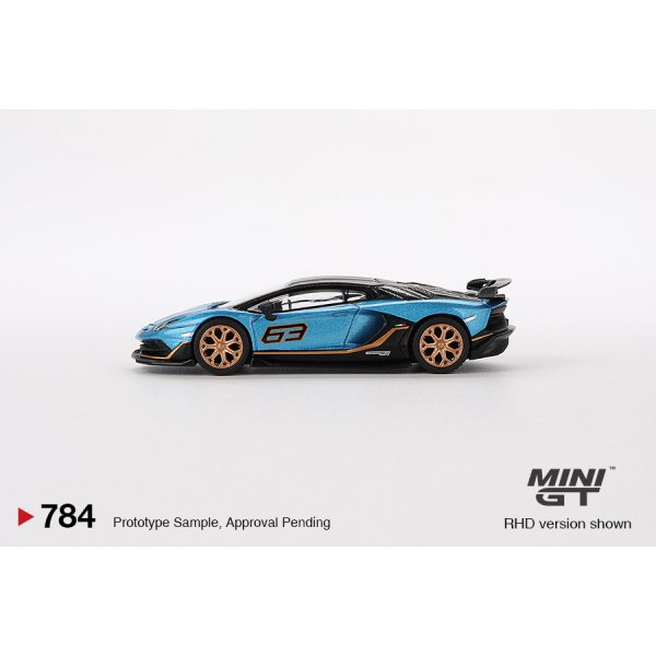 画像4: MINI GT 1/64 Lamborghini Aventador SVJ 63 Blue Aegir (LHD)