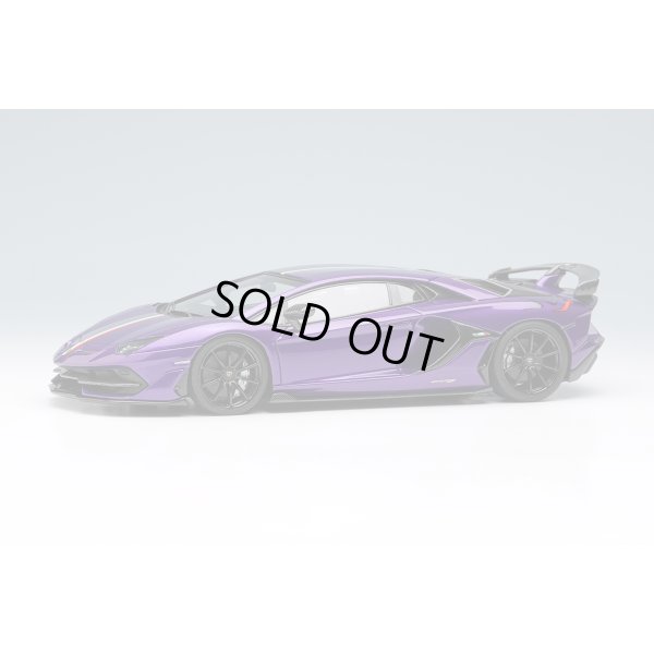 画像1: EIDOLON COLLECTION 1/43 Lamborghini Aventador SVJ 2018 (Nireo wheel) Viola Pasiphae / Italian Stripe Limited 80 pcs.