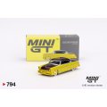 MINI GT 1/64 Lincoln Capri Hot Rod 1954 Lime Yellow (LHD)