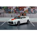 MOTORHELIX 1/64 Nissan GT-R(R35) 50th Anniversary Brilliant White Pearl