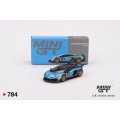 MINI GT 1/64 Lamborghini Aventador SVJ 63 Blue Aegir (RHD)