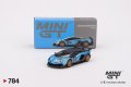 MINI GT 1/64 Lamborghini Aventador SVJ 63 Blue Aegir (RHD)