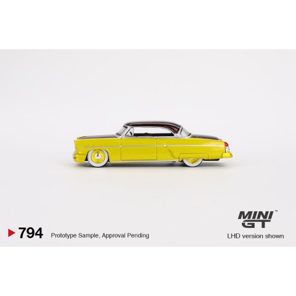 画像4: MINI GT 1/64 Lincoln Capri Hot Rod 1954 Lime Yellow (LHD)