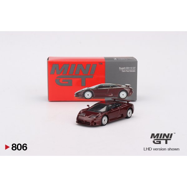 画像1: MINI GT 1/64 Bugatti EB110 GT Dark Red Metallic (LHD)